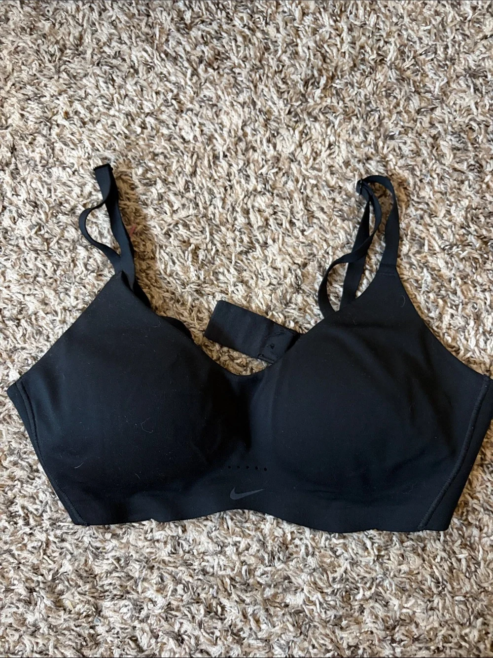 Nike Black Women's Padded Sports Bra with Racerback